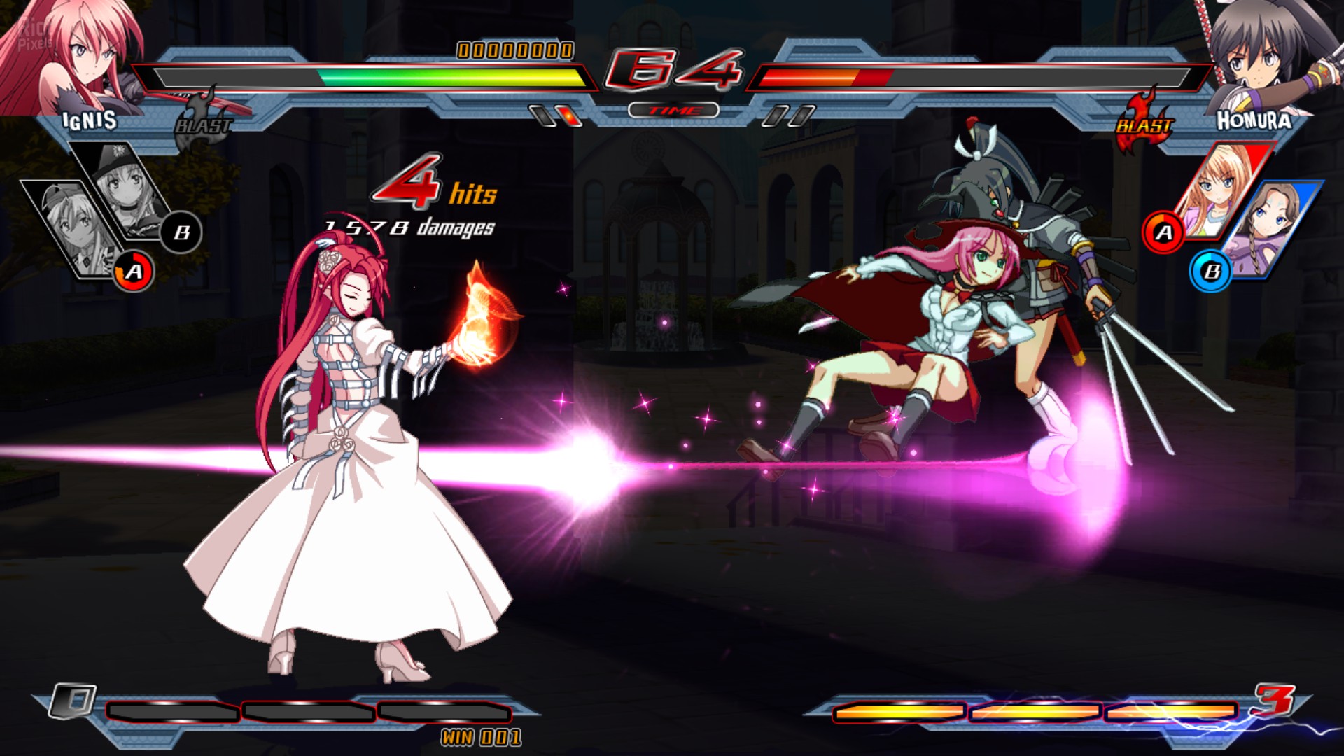 Nitroplus Blasterz Heroines Infinite Duel b1605120 ENG JPN Goldberg GNU Linux Wine johncena141