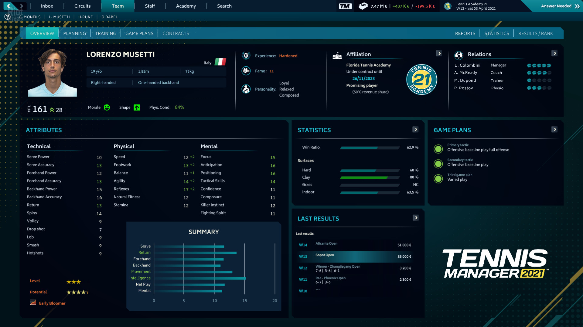 Tennis Manager 2021 – v1.6.2093 screenshot 5
