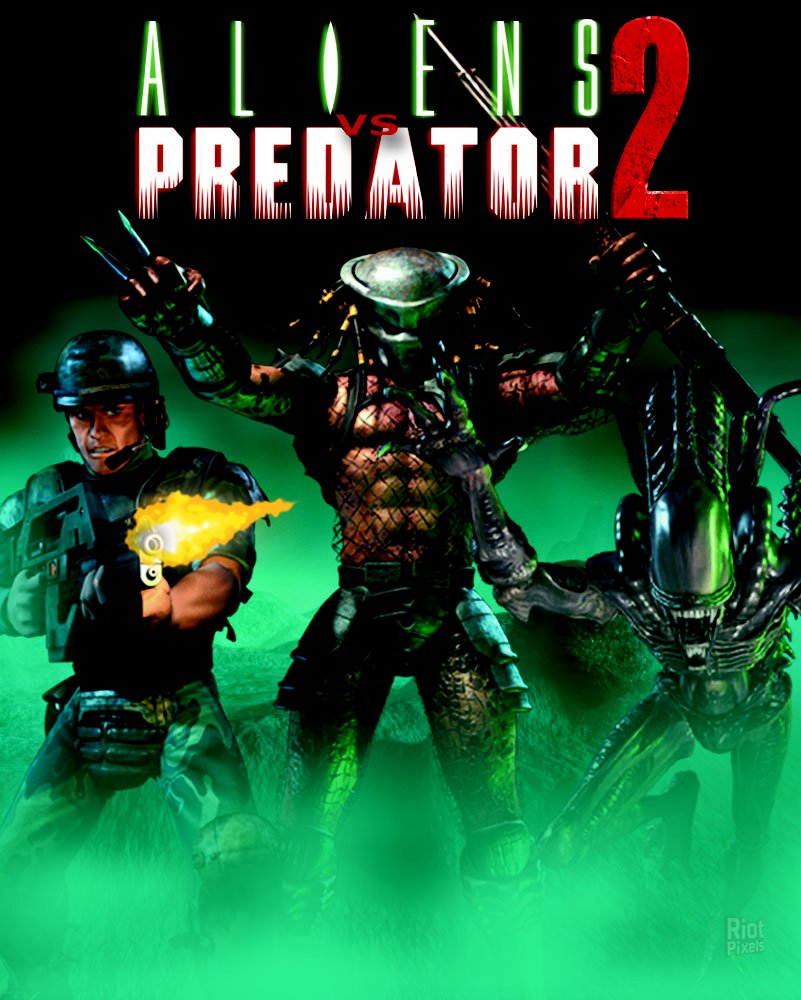 Aliens Versus Predator 2 - обложка из игры на Riot Pixels, картинка