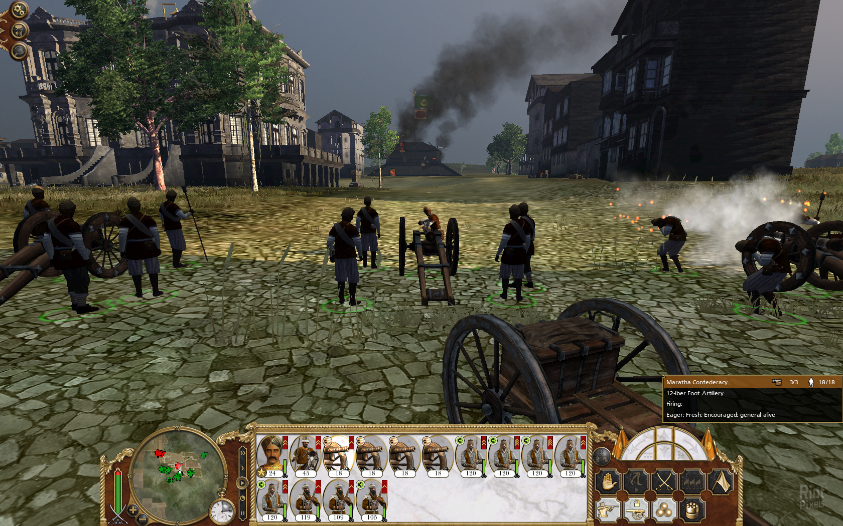 empire total war artillery