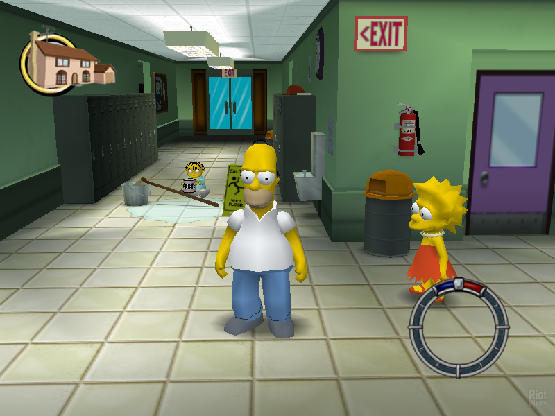 The Simpsons Hit and Run ENG FLT GNU Linux Wine johncena141