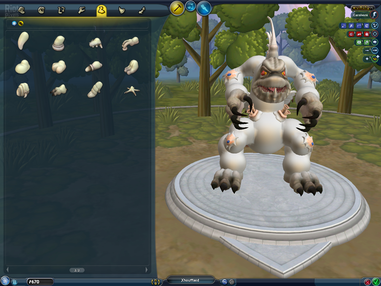 spore unlock all parts