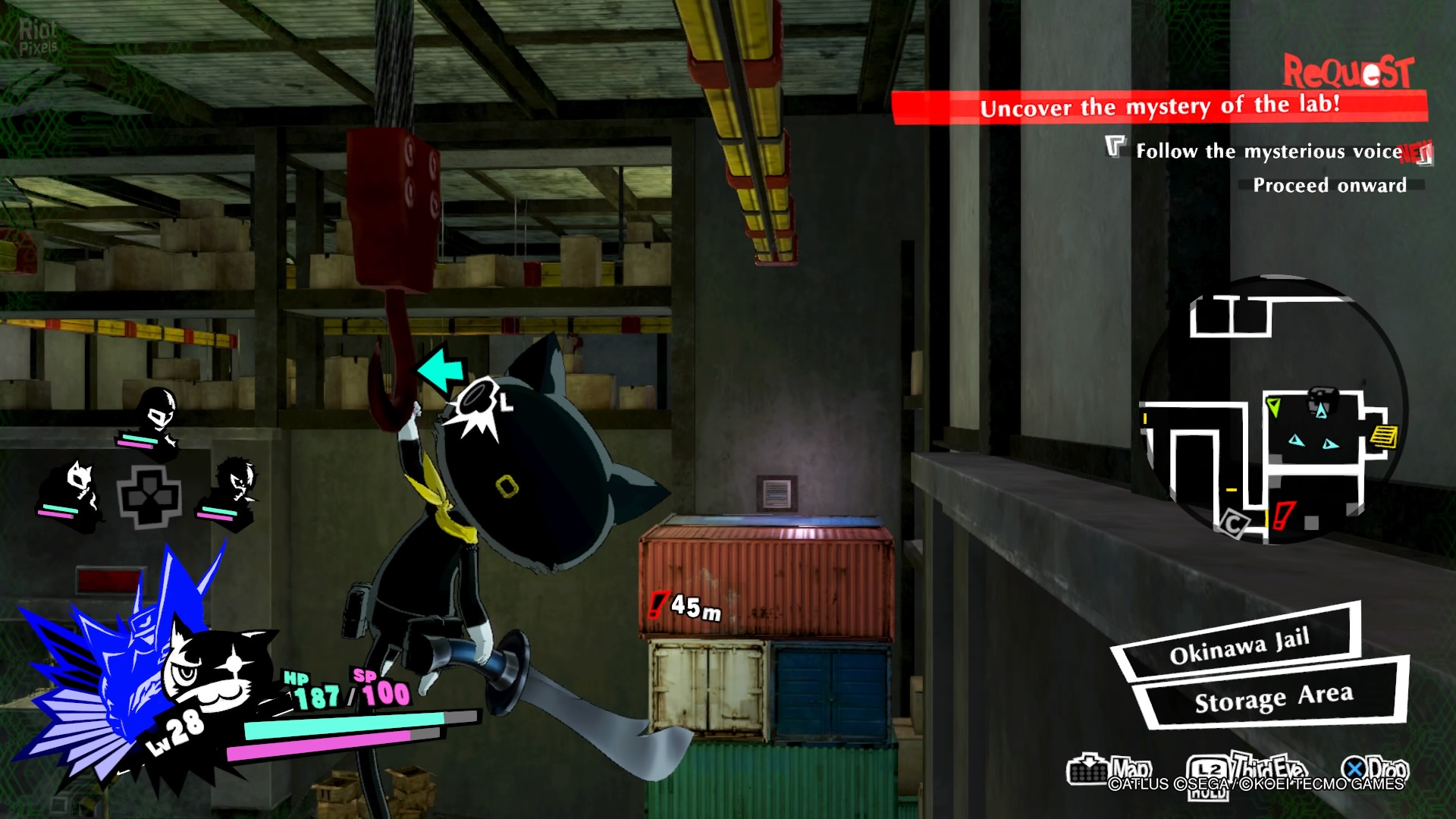 Persona 5 Strikers - game screenshots at Riot Pixels, images