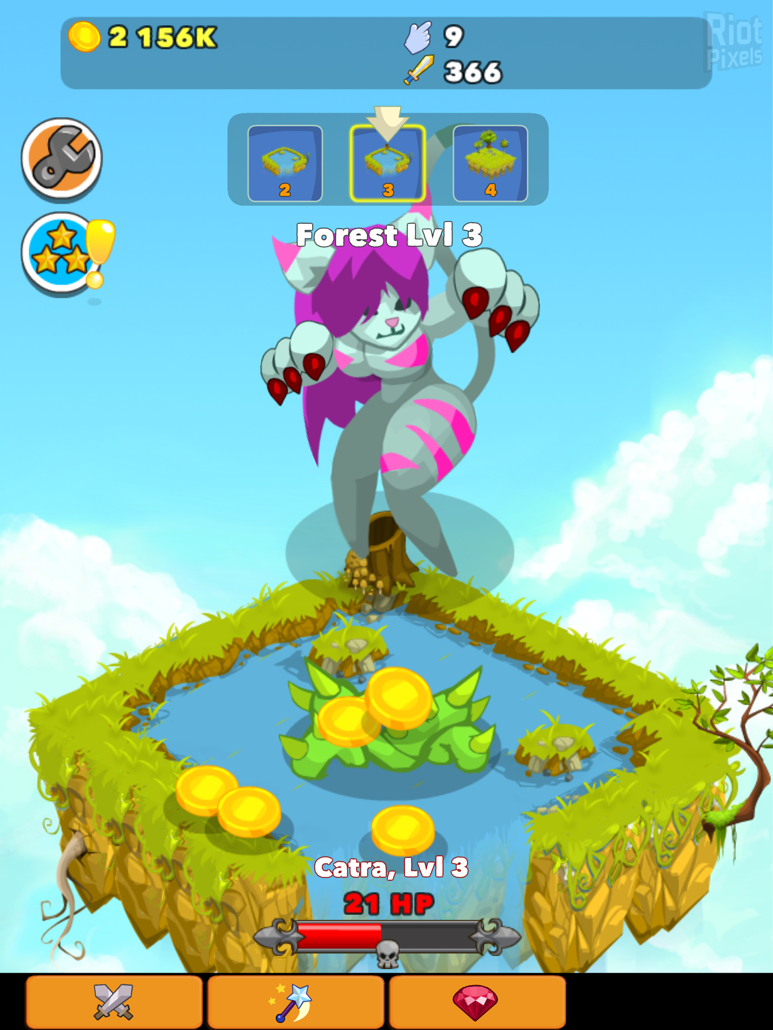 Clicker Heroes - game screenshots at Riot Pixels, images