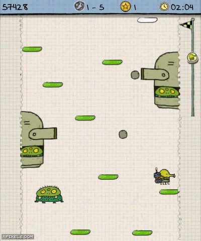 Doodle Jump - game screenshots at Riot Pixels, images