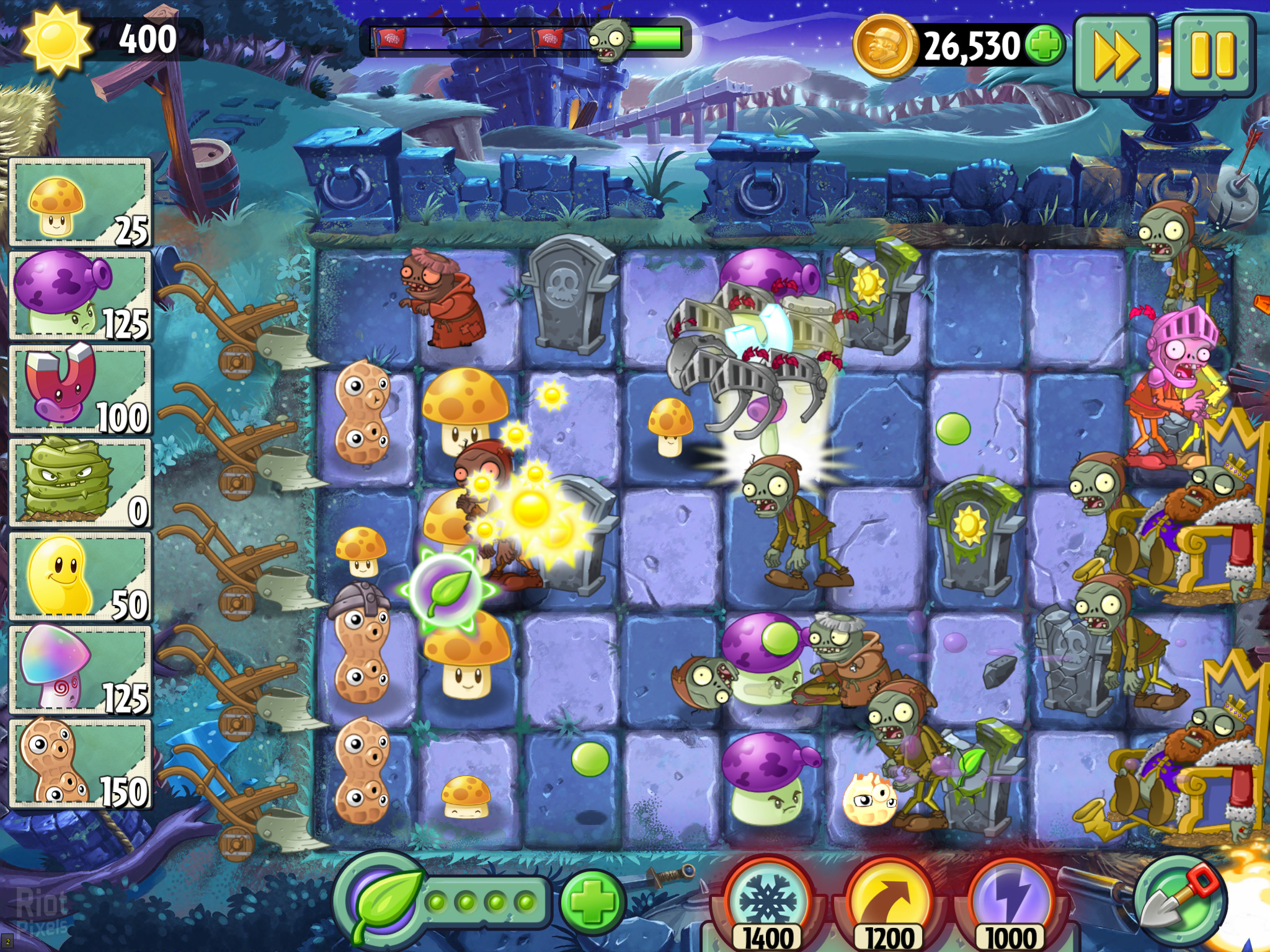 Plants vs. Zombies 2: It's About Time - game screenshots at Riot