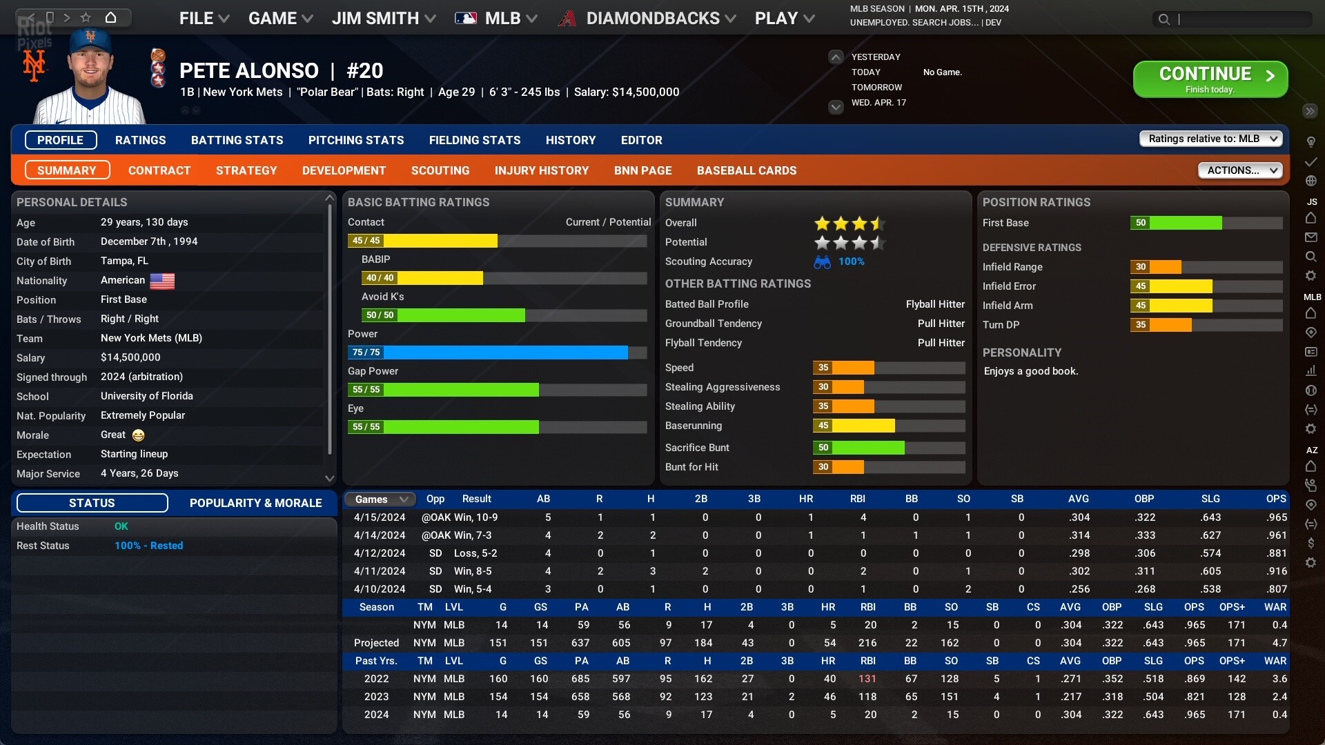 Out of the Park Baseball 25 – v25.1 Build 46 + Windows 7 Fix screenshot 6