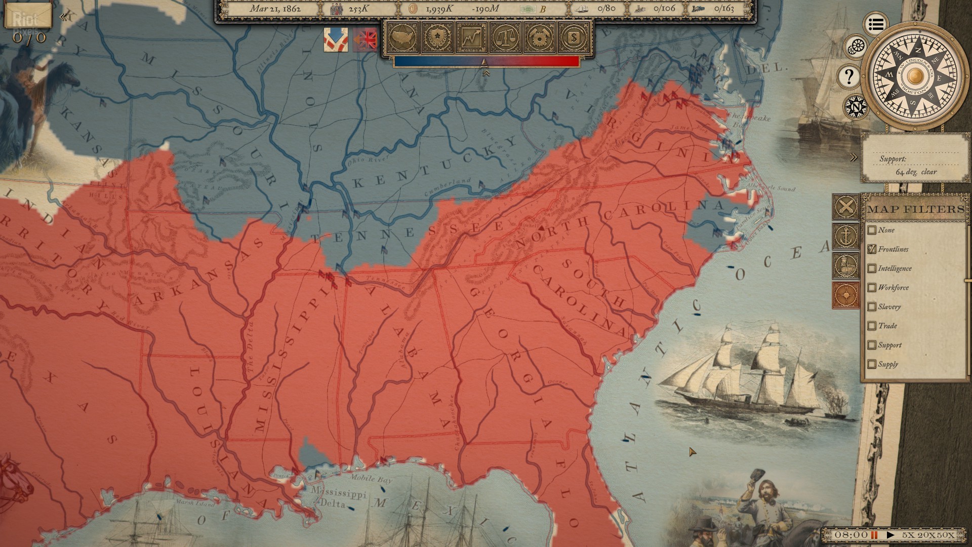 Grand Tactician: The Civil War (1861-1865) Complete – v1.1227 + DLC + Bonus Content screenshot 2