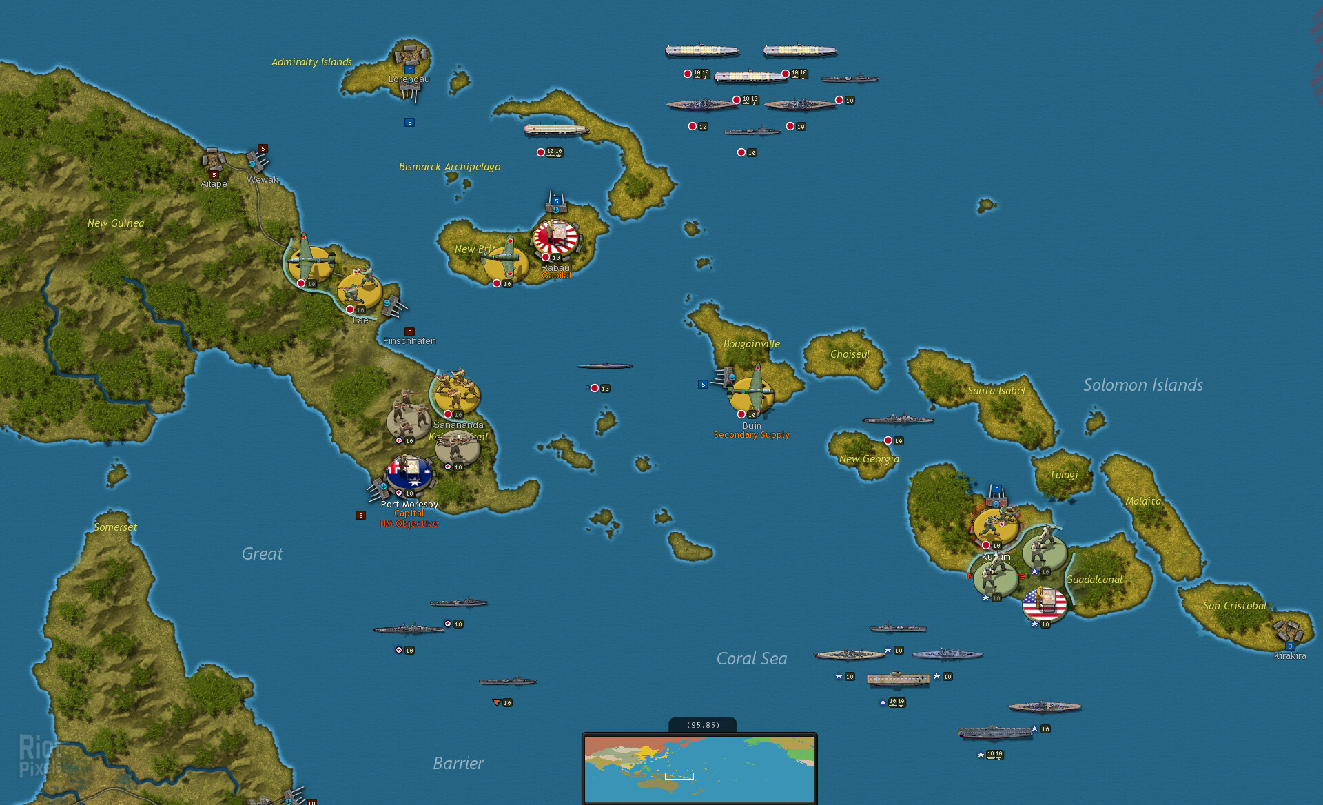 Strategic Command WWII: War in the Pacific, v1.03.04/v1.03.01 + Rise and Fall of an Empire DLC screenshot 2