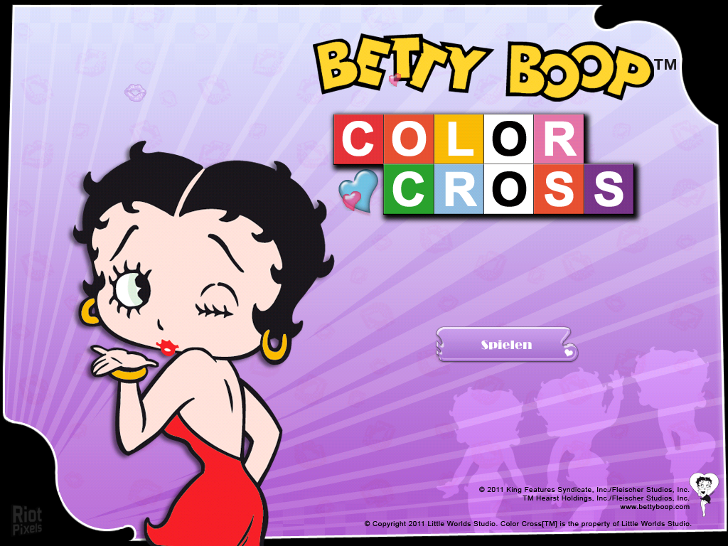 betty boop color cross