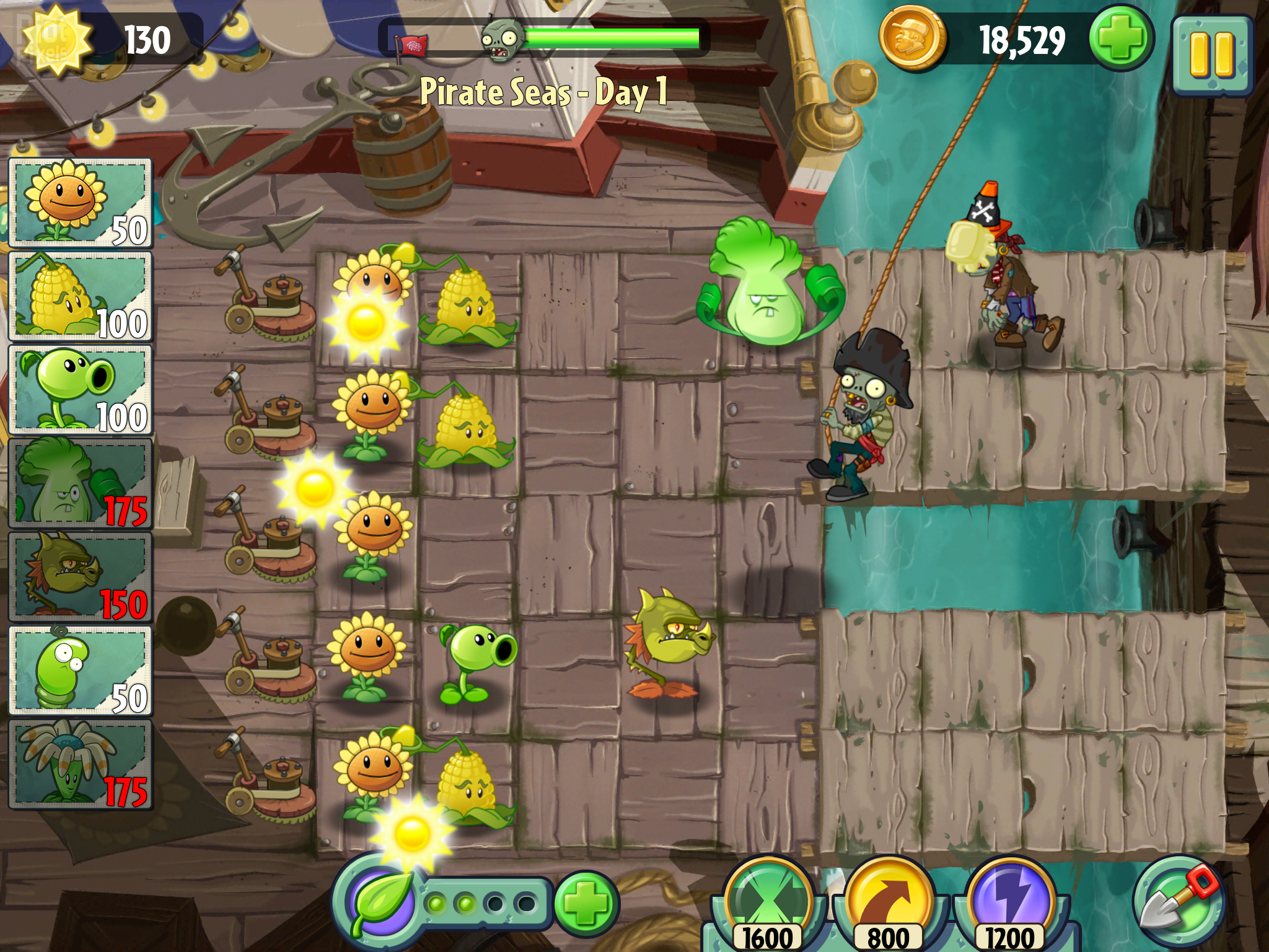 Plants vs. Zombies 2: It's About Time - game screenshots at Riot