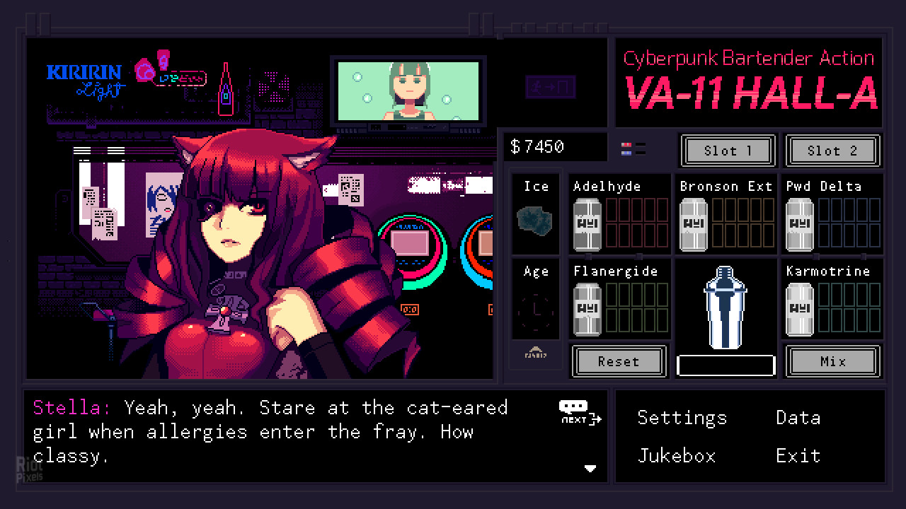 VA 11 Hall A Cyberpunk Bartender Action 1 2 3 0 GOG GNU Linux Native johncena141