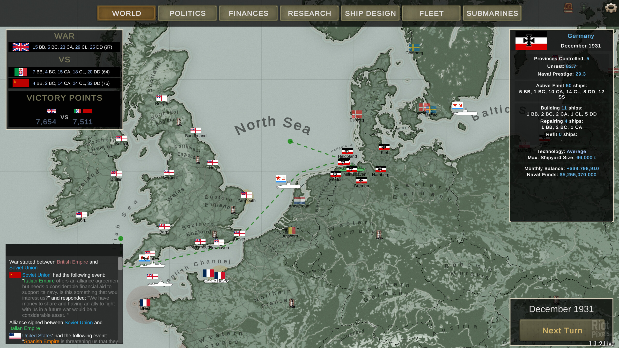 Ultimate Admiral: Dreadnoughts – v1.6.1.3 screenshot 2