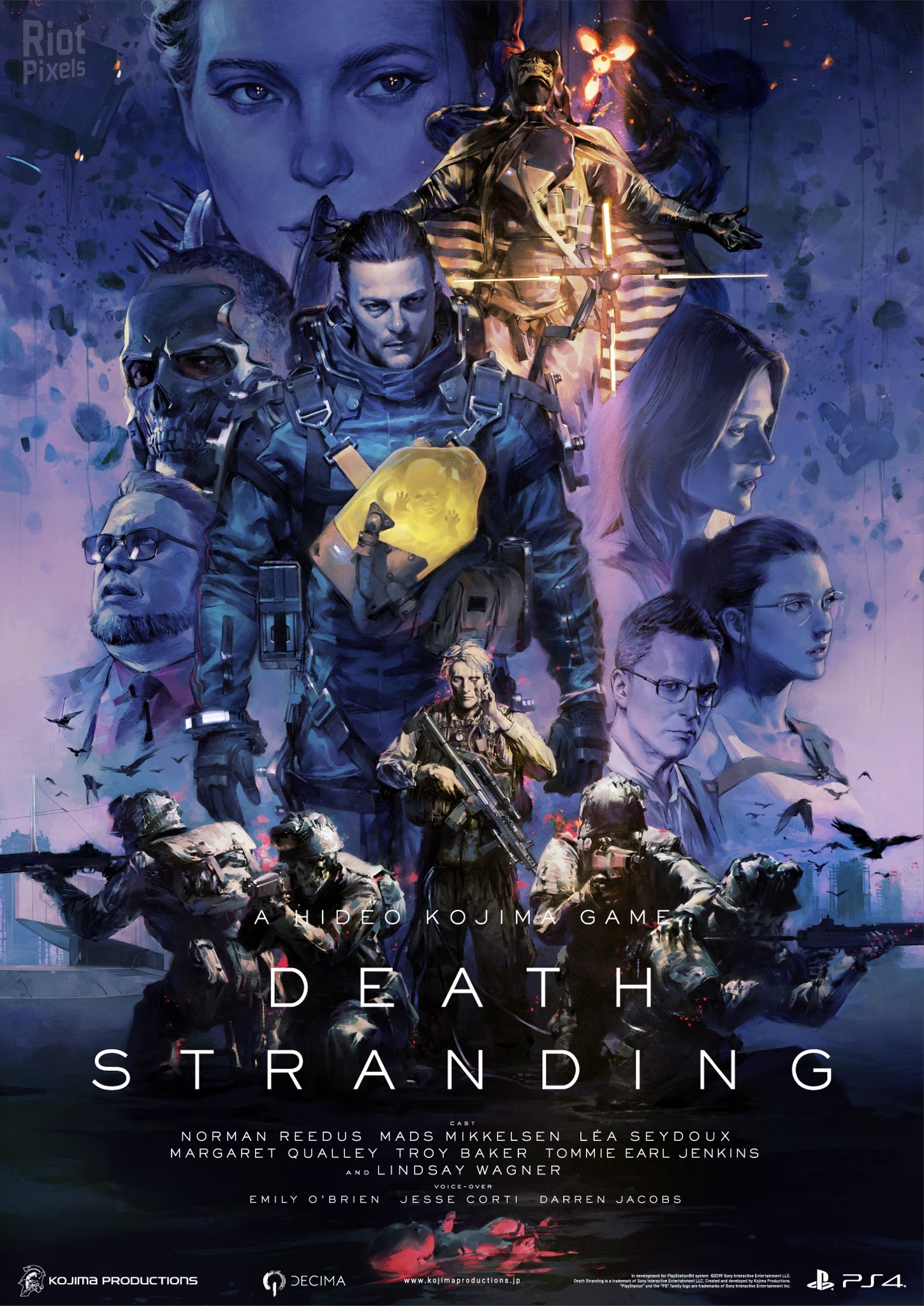 Artes das desenvolvedoras da Sony para recepcionar Death Stranding