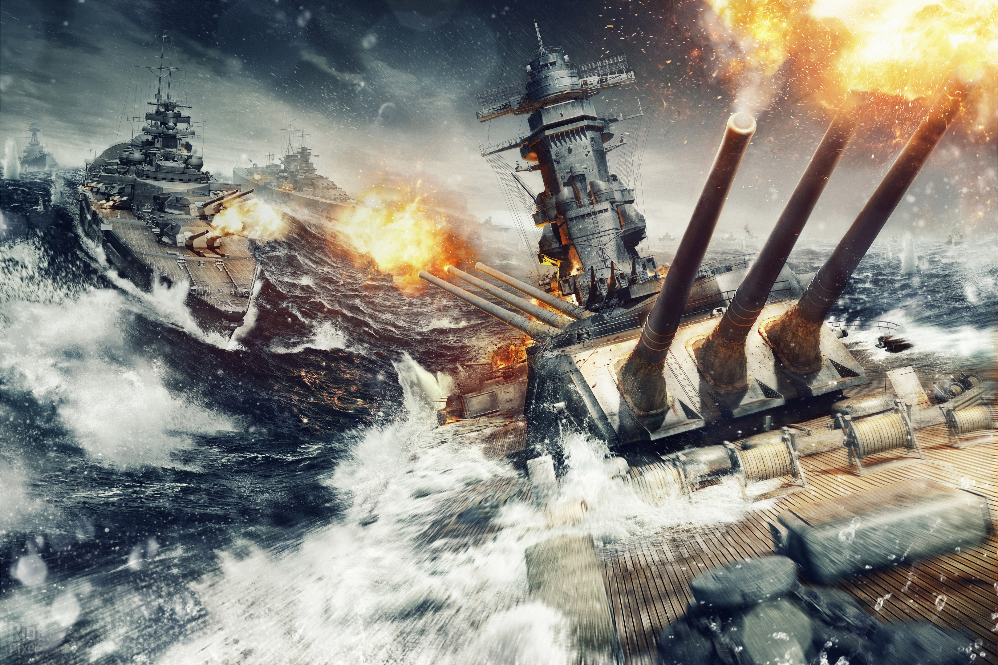 world of warships - 游戏插画在riot pixels上