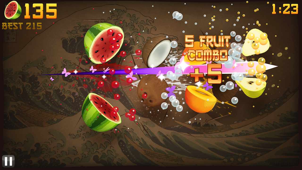 Fruit Ninja - game screenshots at Riot Pixels, images